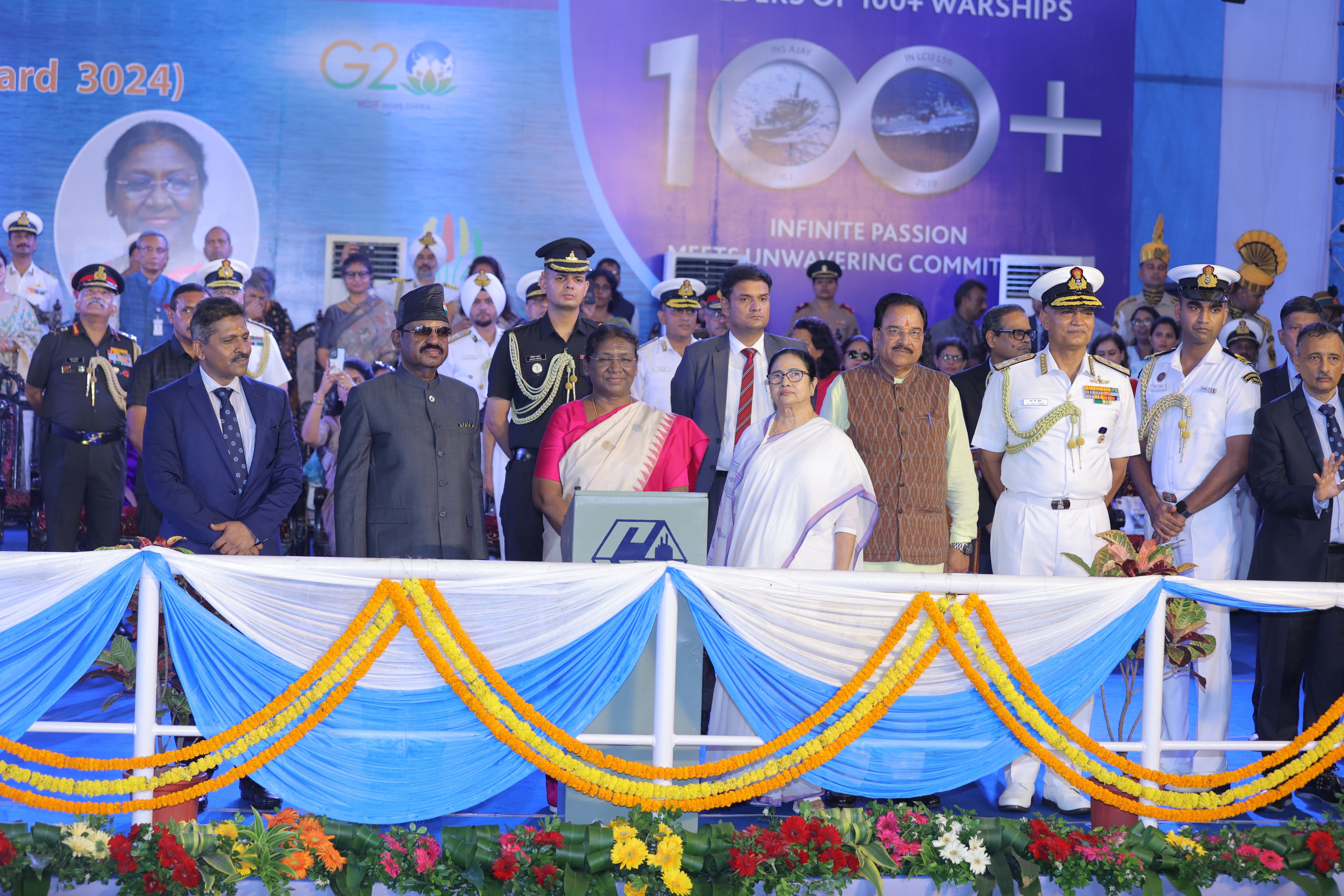 Launching of the 3rd Project 17A Advanced Frigate 'INS VINDHYAGIRI' on 17 Aug 23